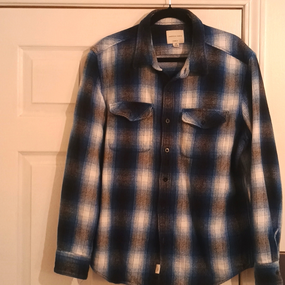American Eagle Outfitters Plaid Men's Shirt Size Large